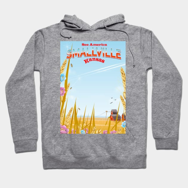 Smallville Kansas Travel poster Hoodie by nickemporium1